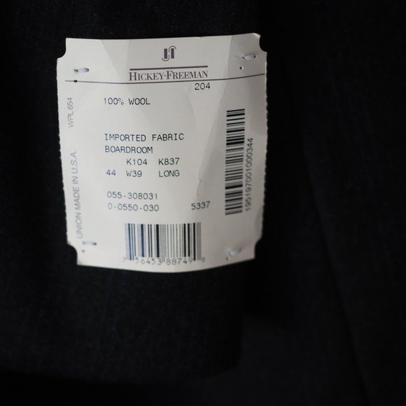 👔 Costume Hickey-Freeman 44L | 100% Cotton | Made in USA - Picture 5 of 16